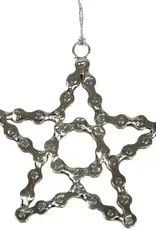 One World Projects Bike Chain Star Ornament