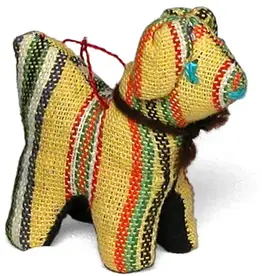 One World Projects Handwoven Dog Ornament