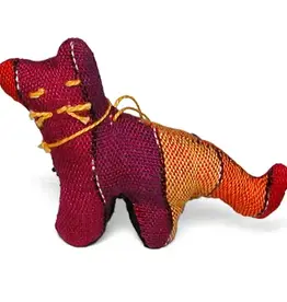 One World Projects Handwoven Cat Ornament