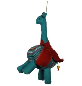One World Projects Plush Giraffe Ornament