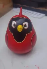 Blossom Inspirations Red Crest Cardinal Gourd Ornament