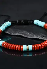 Starfish Project Turquoise and Red Jasper Bracelet