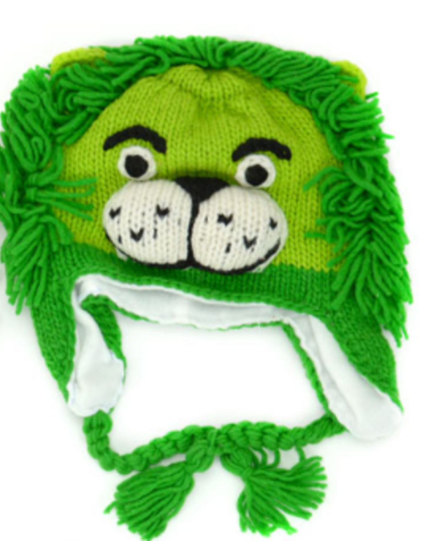 Minga Fair Trade Green Lion Ski Hat