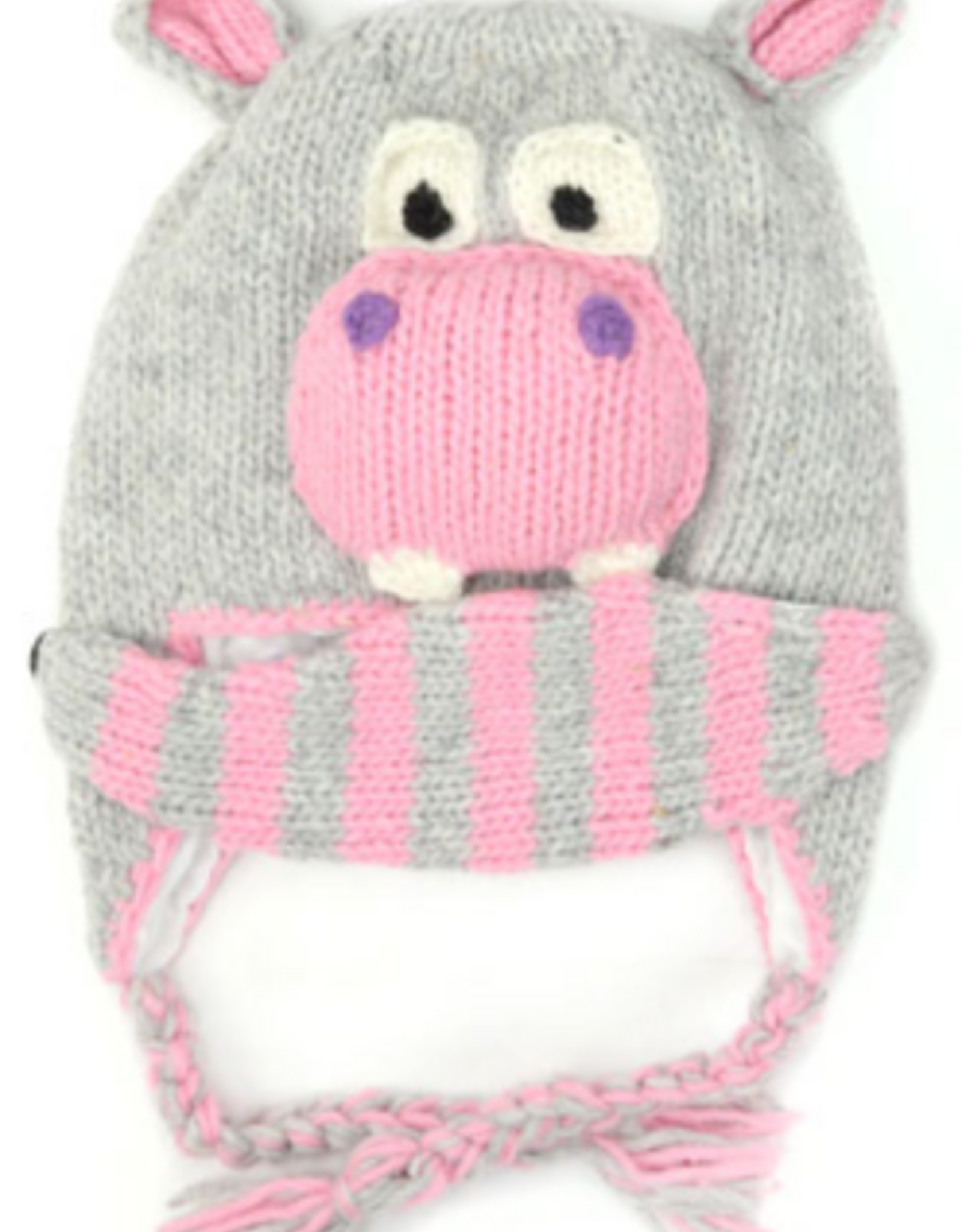 Minga Fair Trade Happy Hippo Ski Hat & Mask