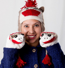 Minga Fair Trade Adult Sock Monkey Hat