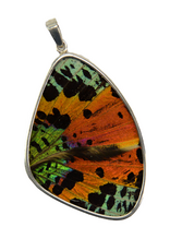 Minga Fair Trade Sterling Silver Butterfly Wing Necklace