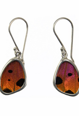 Minga Fair Trade Sterling Silver Butterfly Wing Earrings