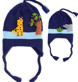 Minga Fair Trade Giraffe Earflap Hat