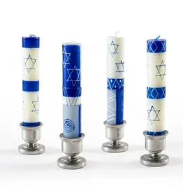 Thumbprint Artifacts Star of David Shabbat Candles