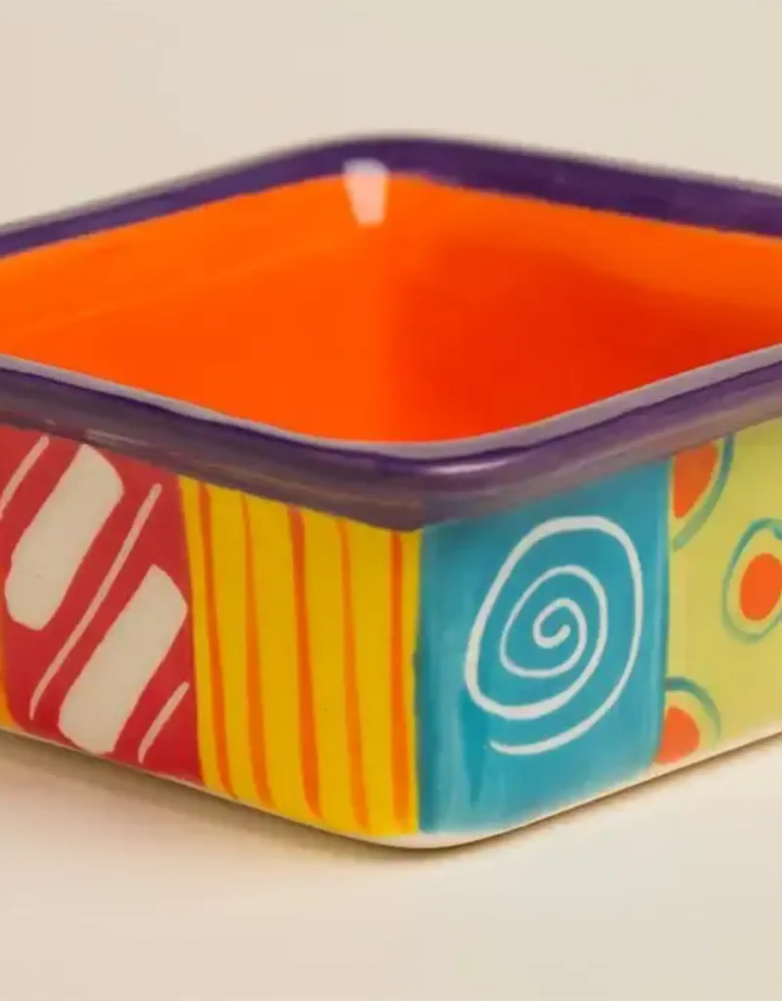 Thumbprint Artifacts Ceramic Square Dish