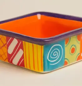 Thumbprint Artifacts Ceramic Square Dish