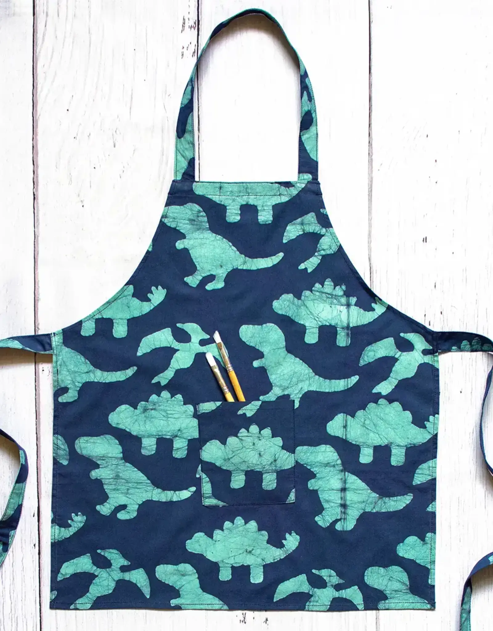 Global Mamas Apron Kids Dinos