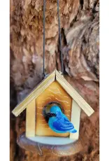 Pampeana Christmas Birdhouse Ornament - Blue Bird