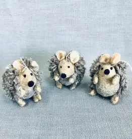 The Winding Road Felt Hedgehog Ornament