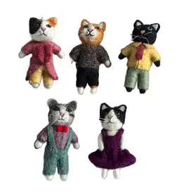 The Winding Road Felt Cat Ornament