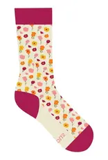 Conscious Step Socks for Women's Equality (Pink Floral)