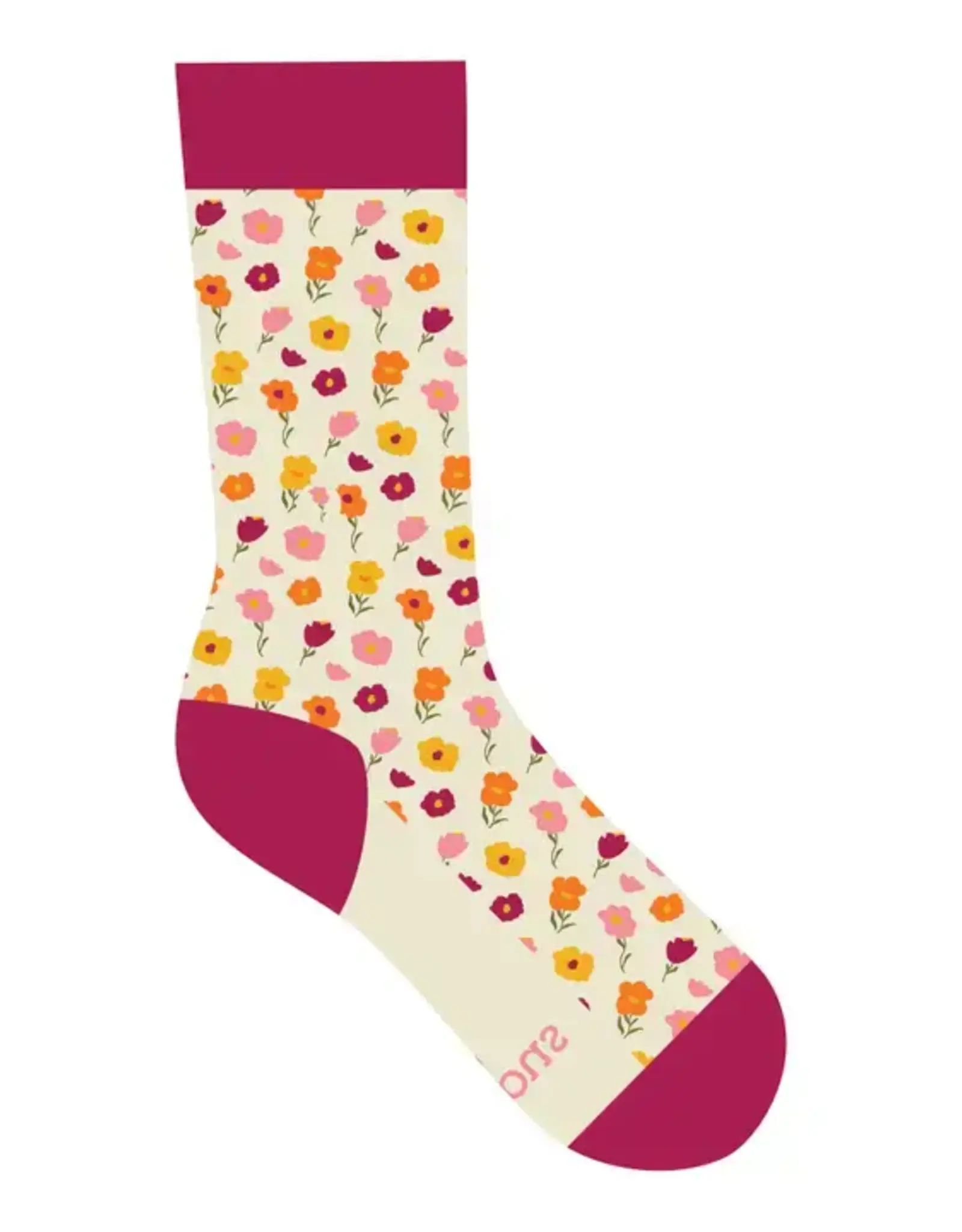 Conscious Step Socks for Women's Equality (Pink Floral)