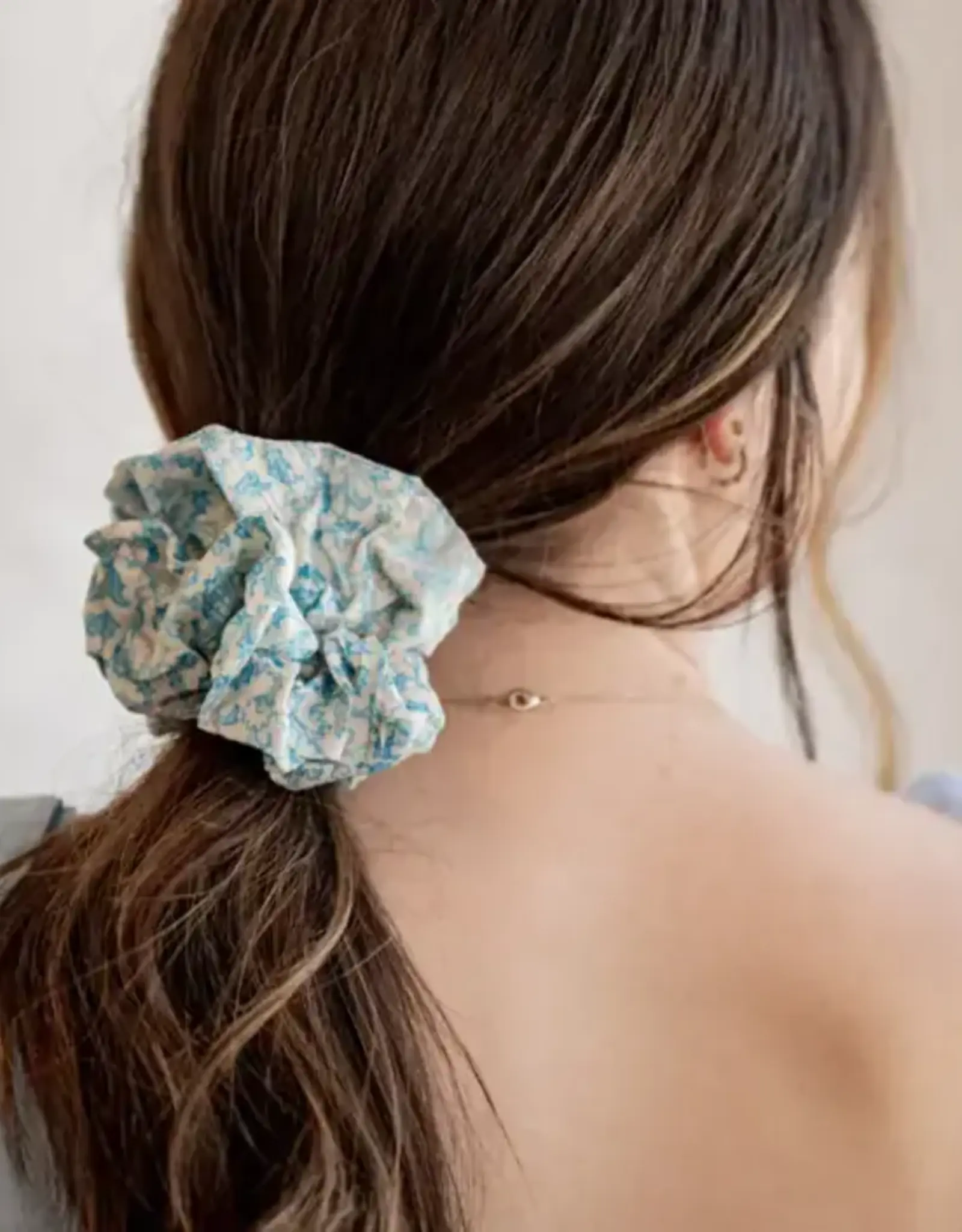 Ethical Global Upcycled Sari Scrunchies