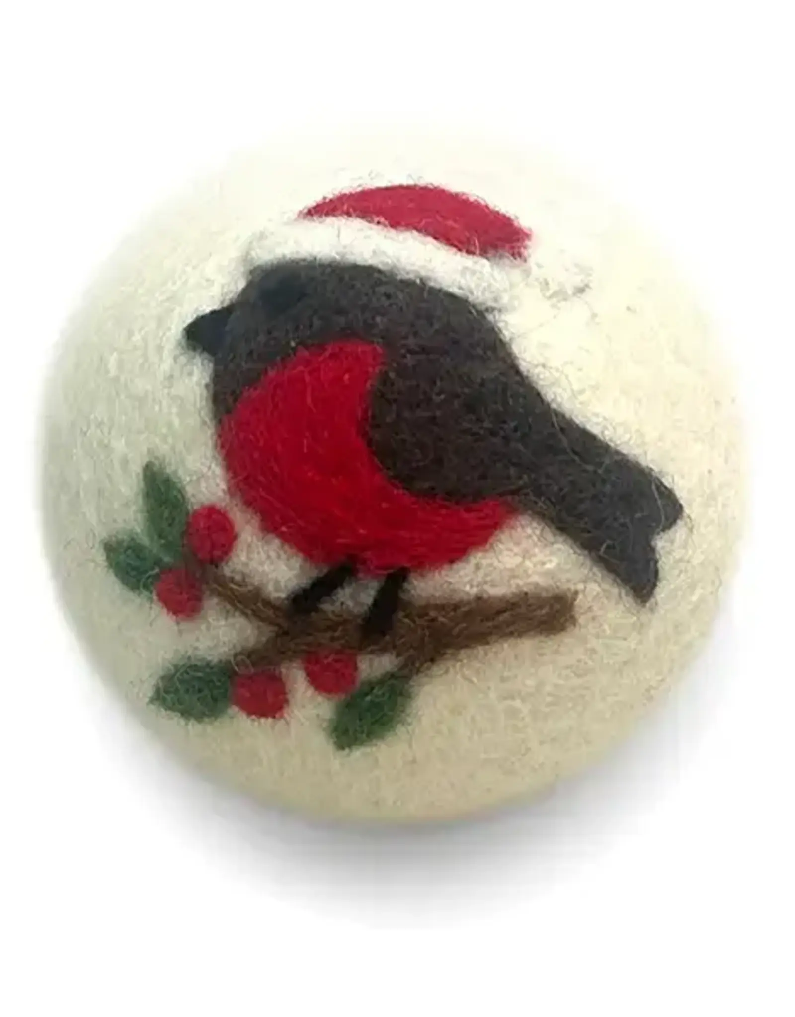 Ethical Global Holiday Bird Felt Dryer Ball