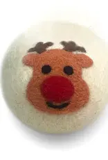 Ethical Global Holiday Reindeer Felt Dryer Ball