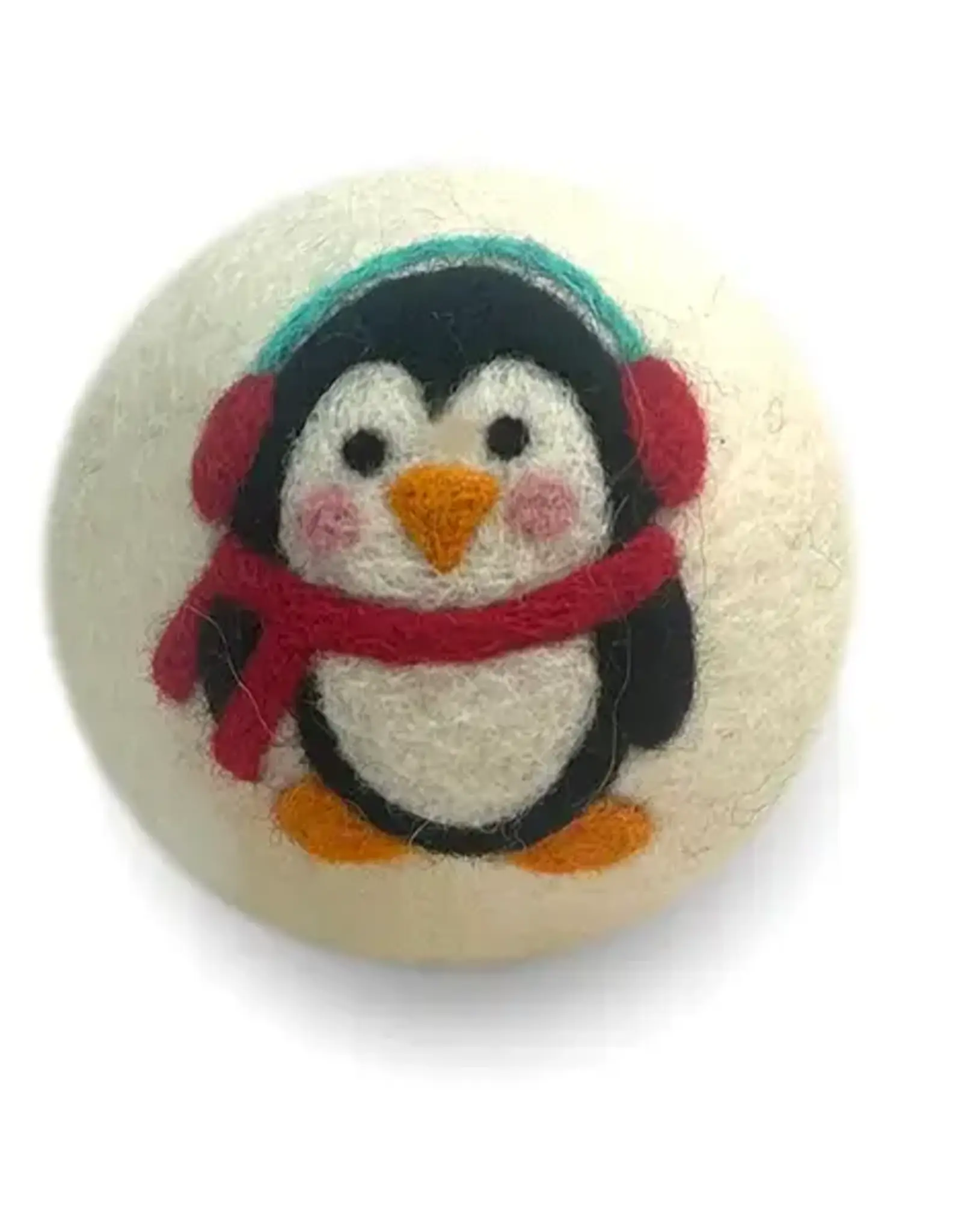 Ethical Global Holiday Penguin Felt Dryer Ball
