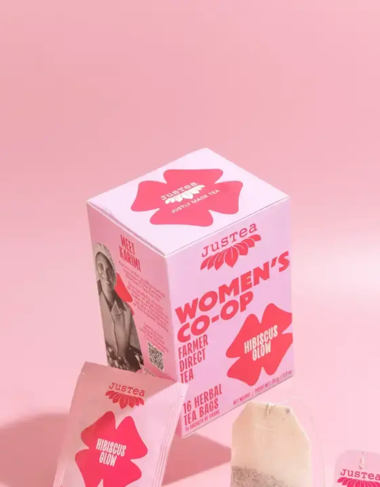 Justea Hibiscus Glow Tea Bags