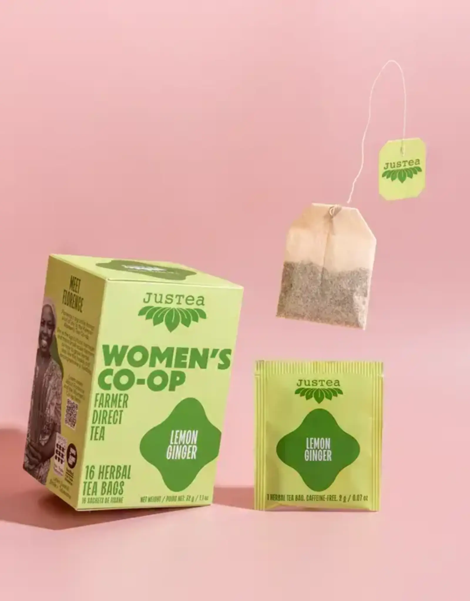 Justea Lemon Ginger Tea Bags