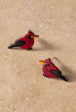 Ten Thousand Villages Carmesi Cardinal Gourd Earrings