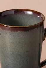 Ten Thousand Villages Mekong Tall Drip Glaze Mug