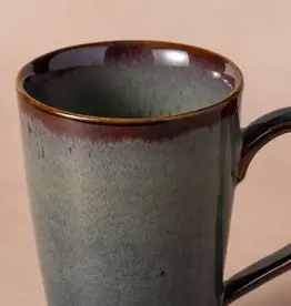 Ten Thousand Villages Mekong Tall Drip Glaze Mug Ten Thousand Villages Mekong Tall Drip Glaze Mug