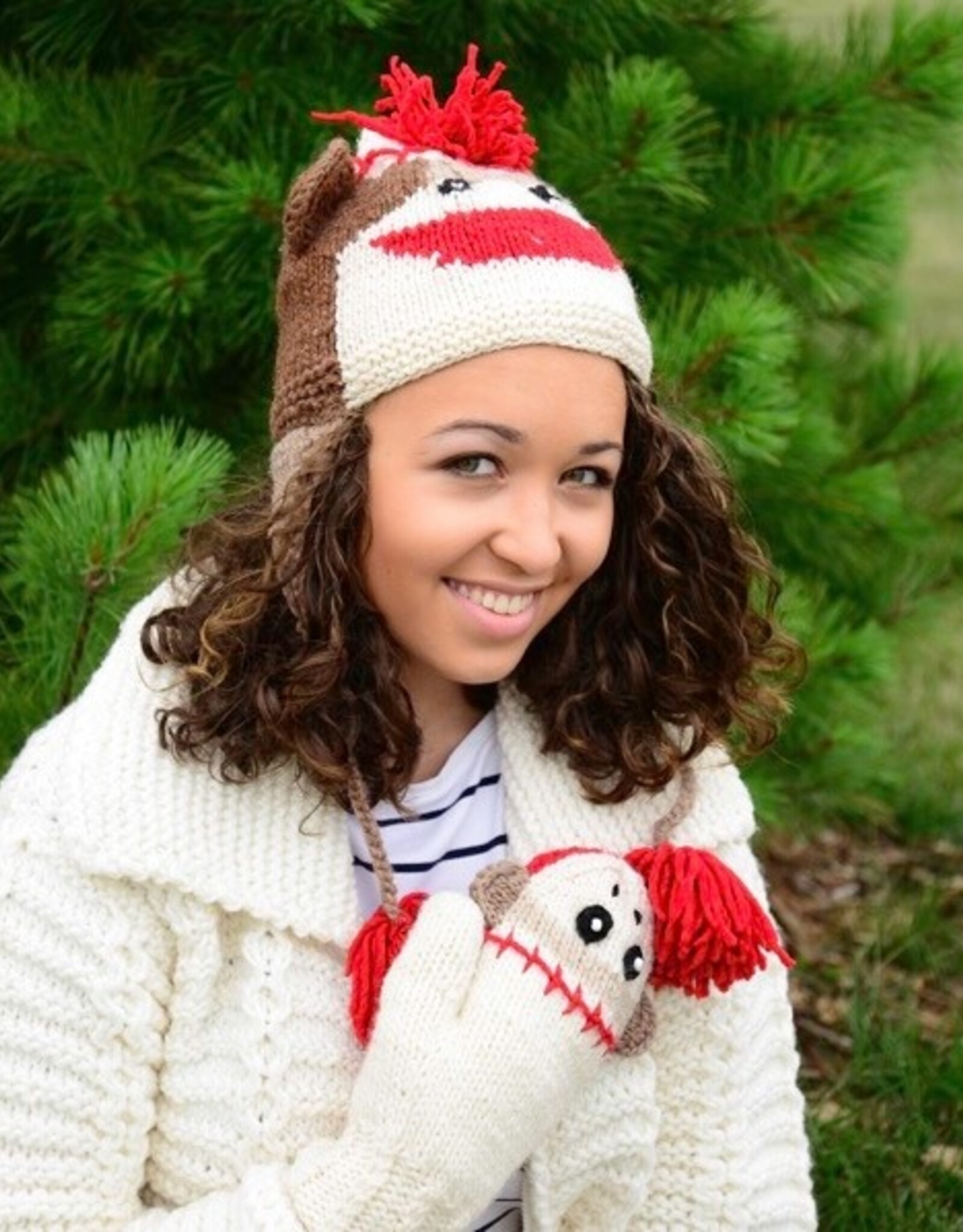 Minga Fair Trade Adult Sock Monkey Hat