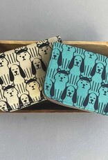 Malia Designs Canvas Card Holder - Mini Wallet - Dog Prints (Assorted)