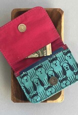 Malia Designs Canvas Card Holder - Mini Wallet - Dog Prints (Assorted)