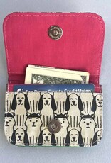 Malia Designs Canvas Card Holder - Mini Wallet - Dog Prints (Assorted)
