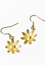 Ethical Global Dahlia Stone Earrings - 14K Plated