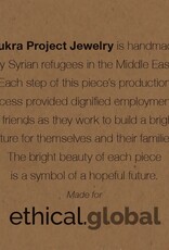 Ethical Global Dahlia Stone Earrings - 14K Plated