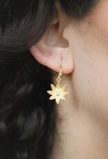 Ethical Global Dahlia Stone Earrings - 14K Plated