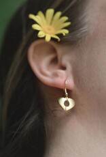 Ethical Global Windowed Heart Earrings - 14K Plated