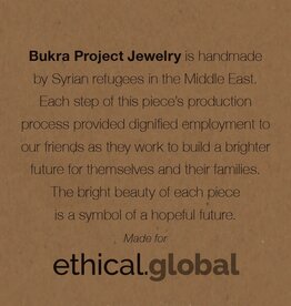 Ethical Global Healing Leaf Dangle Earrings - 14K Plated