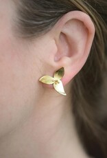 Ethical Global Lily Petal Earrings - 14K Plated