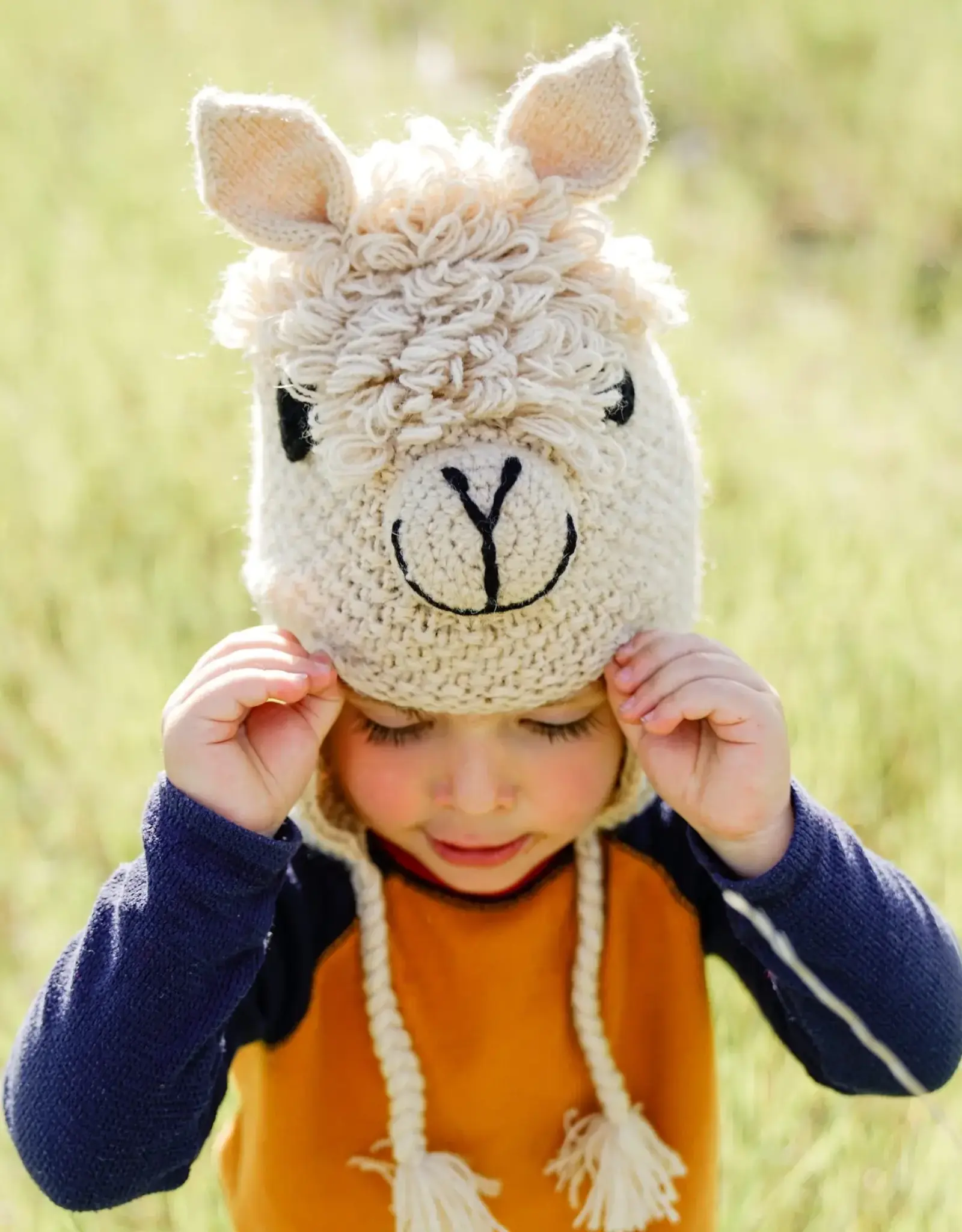 Andes Gifts Kids Animal Hat (Alpaca)
