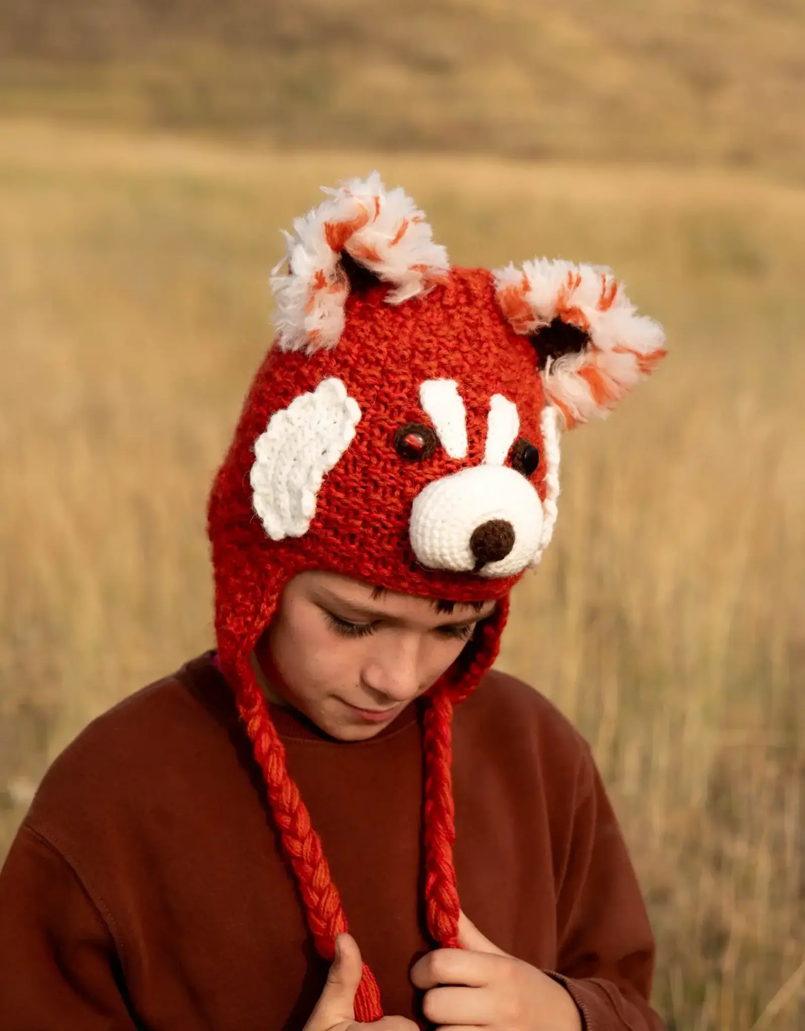 Andes Gifts Kids Animal Hat (Red Panda)