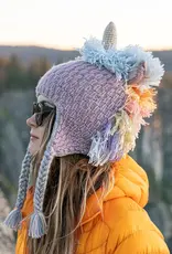 Andes Gifts Adult Animal Hat (Pastel Unicorn)