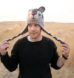 Andes Gifts Adult Animal Hat (Wolf)