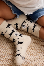 Conscious Step Kids Socks that Save Cats (Beige Cats)