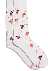 Conscious Step Socks that Support Self-Checks (Beige Women)