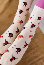 Conscious Step Socks that Support Self-Checks (Beige Women)