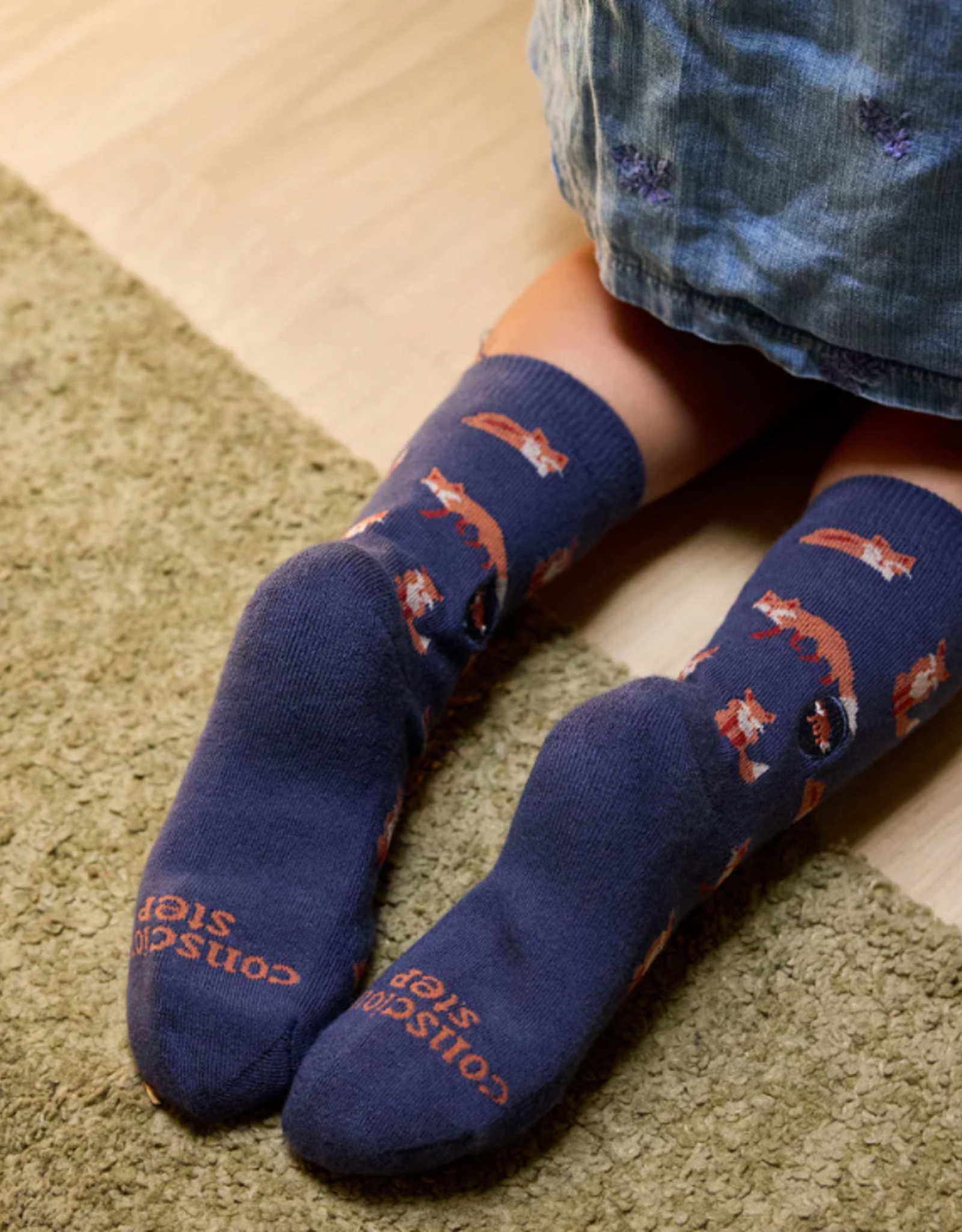Conscious Step Kids Socks that Protect Foxes