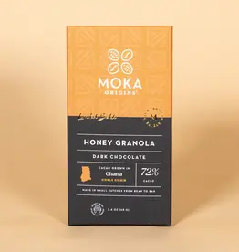 Moka Origins Honey Granola Dark Chocolate 72%
