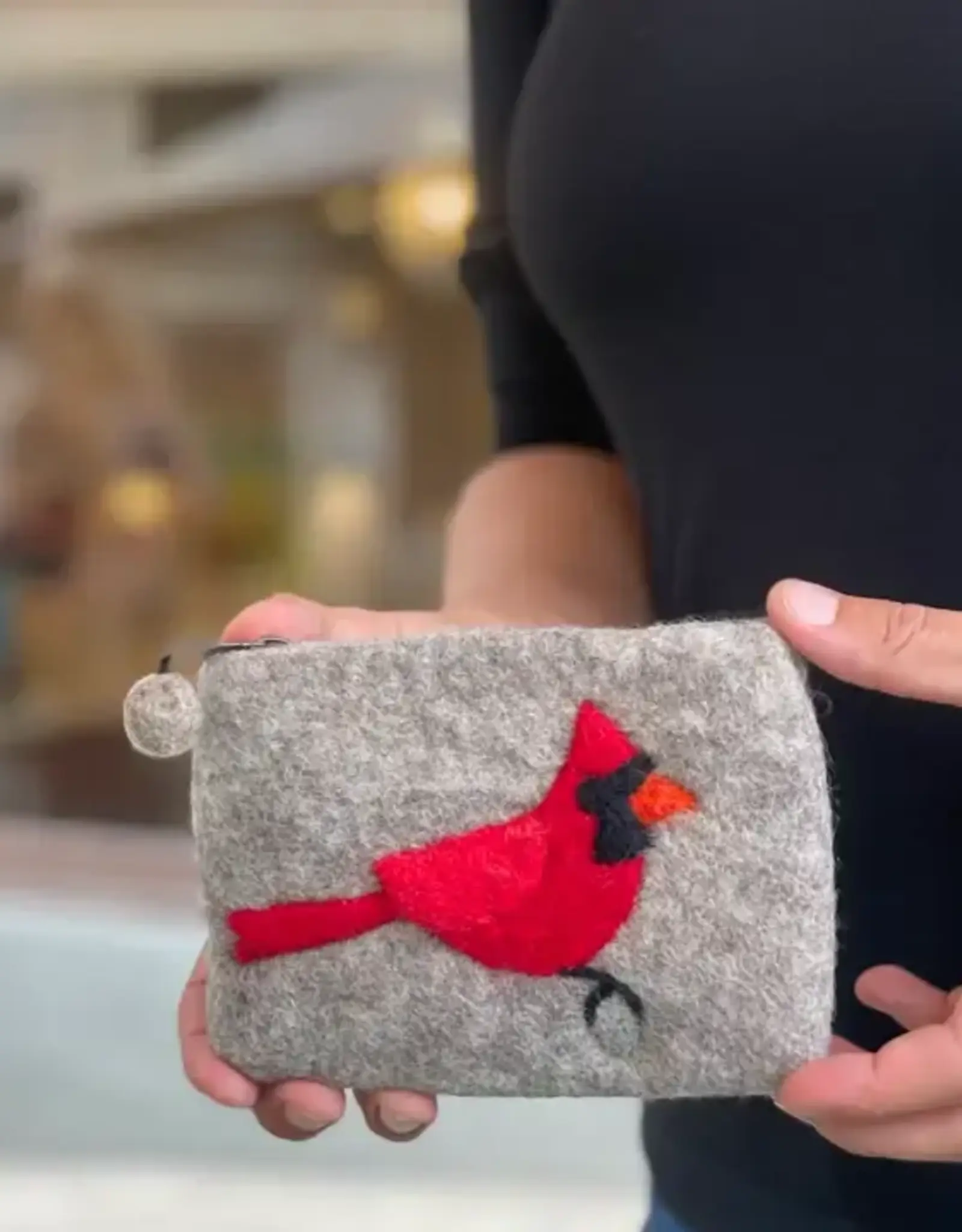 Women of the Cloud Forest Cardinal Coin Purse